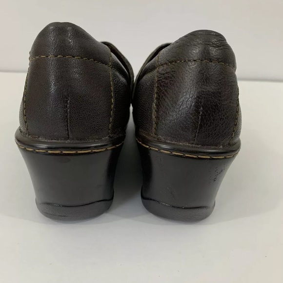 Born Concept Brown Leather Clog Shoe Size 6.5 - Picture 4 of 8